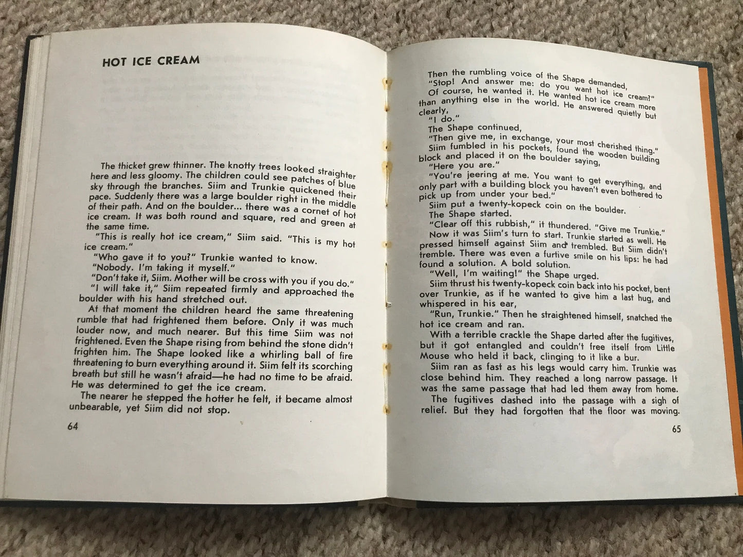 Vintage Children's Book in English - HOT ICE CREAM - 1983